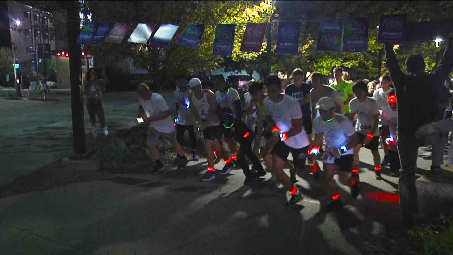 Participants at the 5k Run