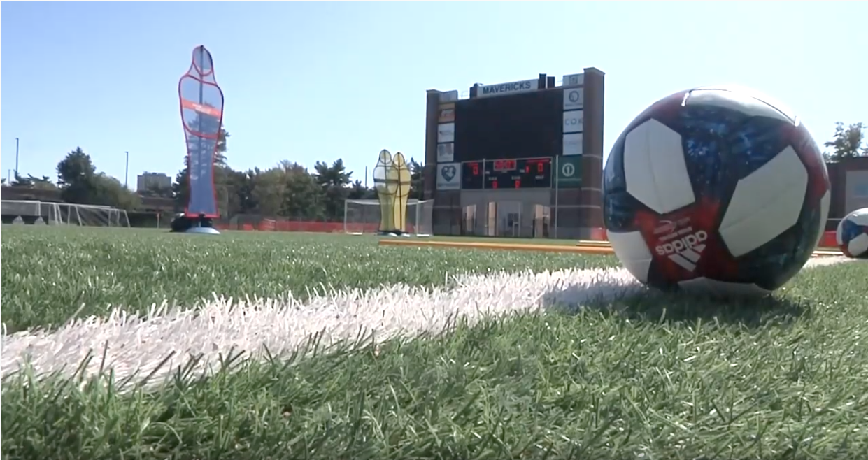 Soccer ball on field